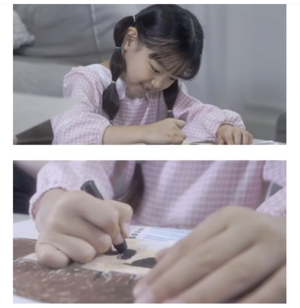 딸이 그린 사람 그림의 입이 전부 삐뚤어서 고민입니다 | 인스티즈