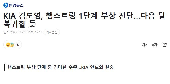 야 김도영 고작 햄스트링 부상으로 꾀부리지마 | 인스티즈