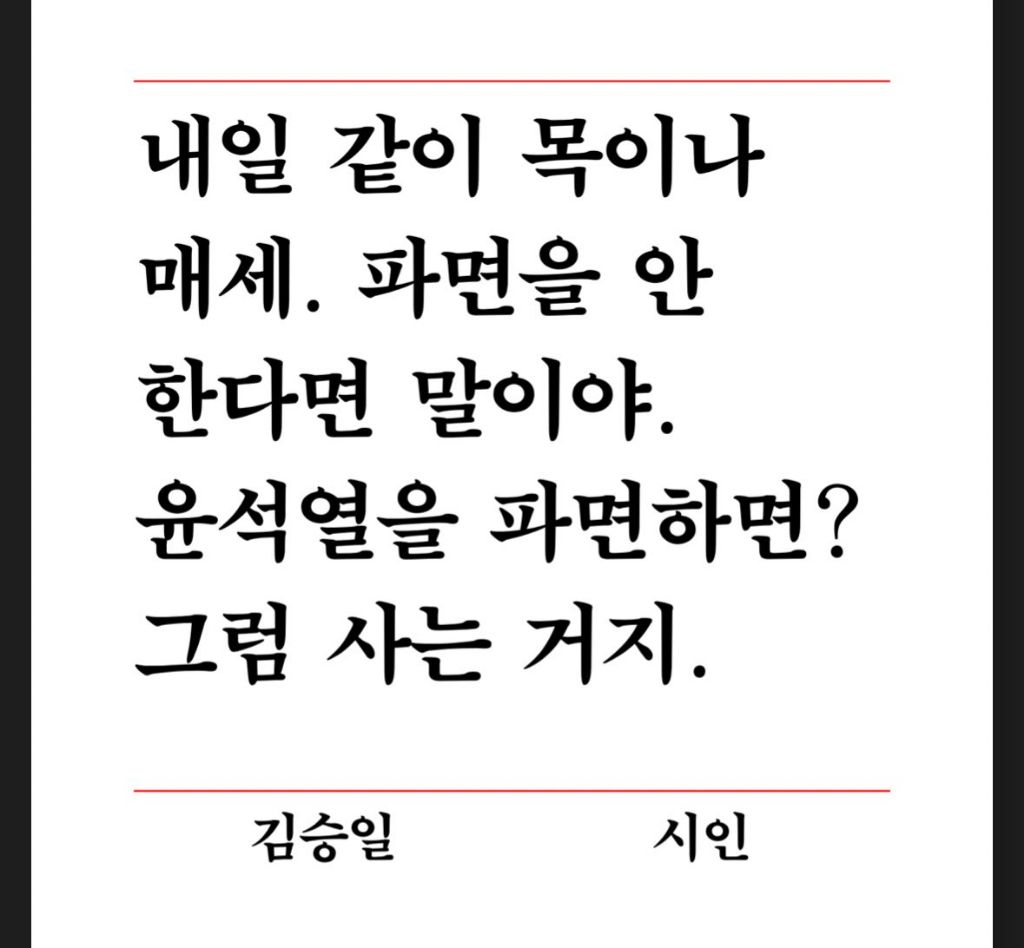 윤석열 파면을 촉구하는 작가들의 한 줄 성명 | 인스티즈