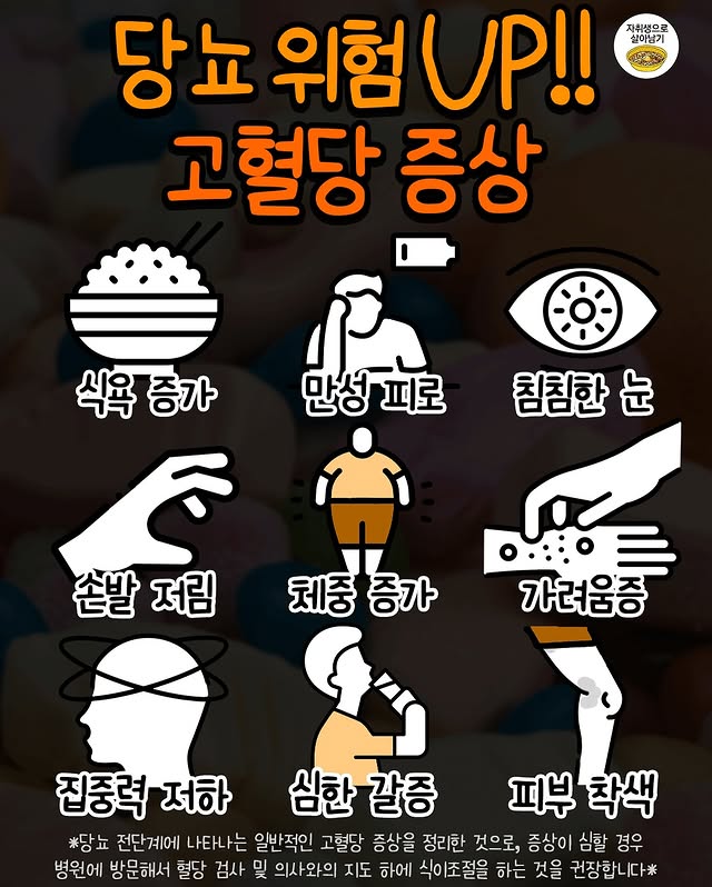 혈당관리 잘 안될때 나타나는 증상들.jpg | 인스티즈