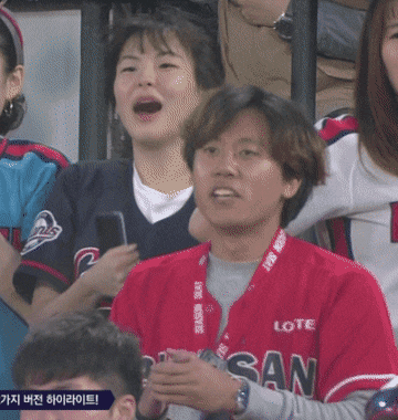  롯데팬 빡쳤을 때와 개빡쳤을 때.gif