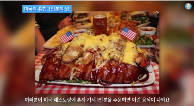 미국의 1인분 양.JPG | 인스티즈