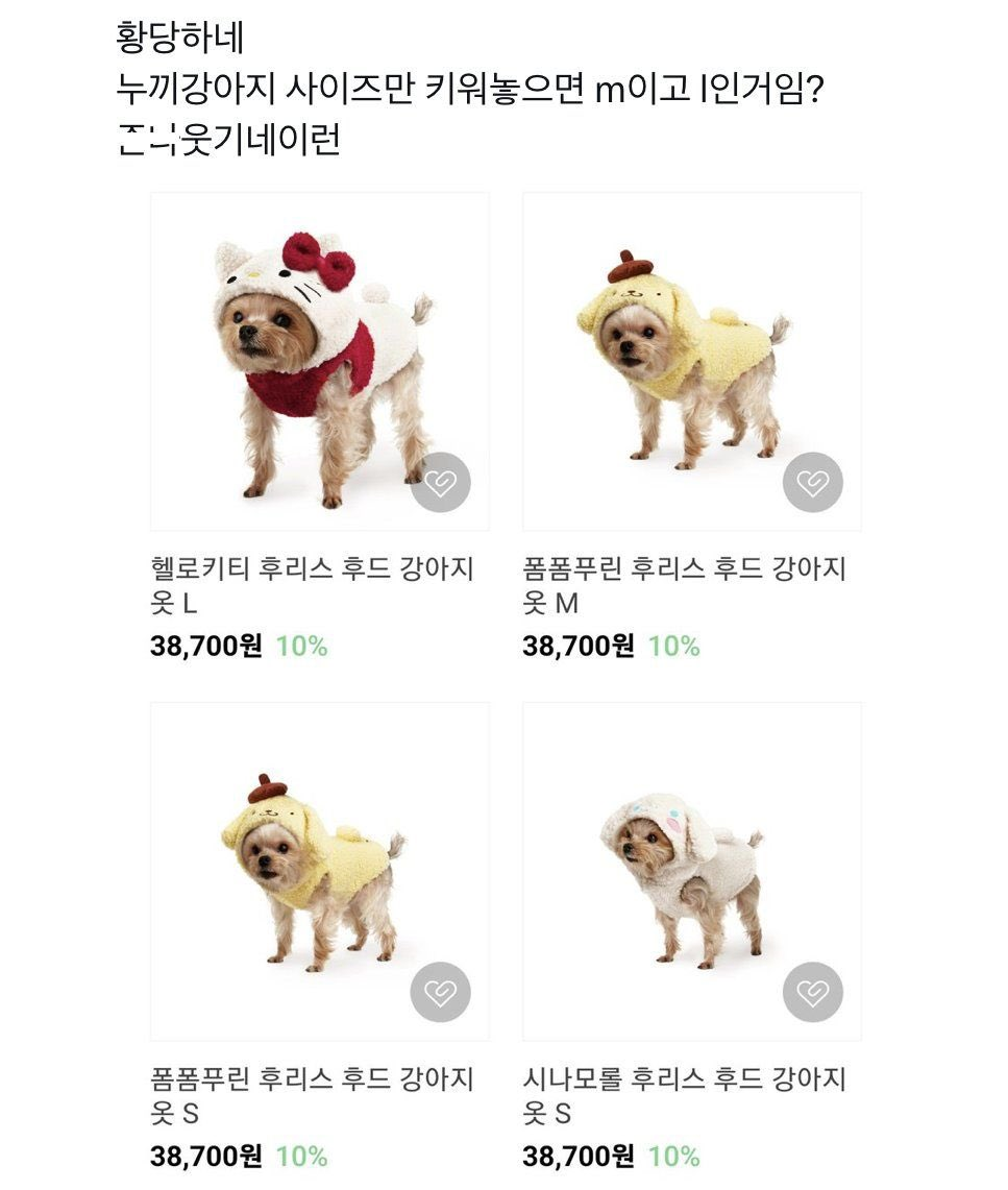 강아지 옷 사이즈 근황.jpg | 인스티즈