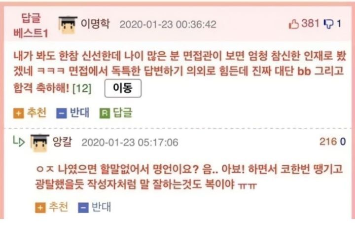 이소룡으로 면접 합격한 웃대인 | 인스티즈