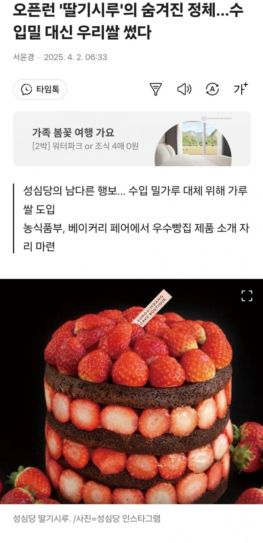 성심당 딸기시루 시트의 비밀1