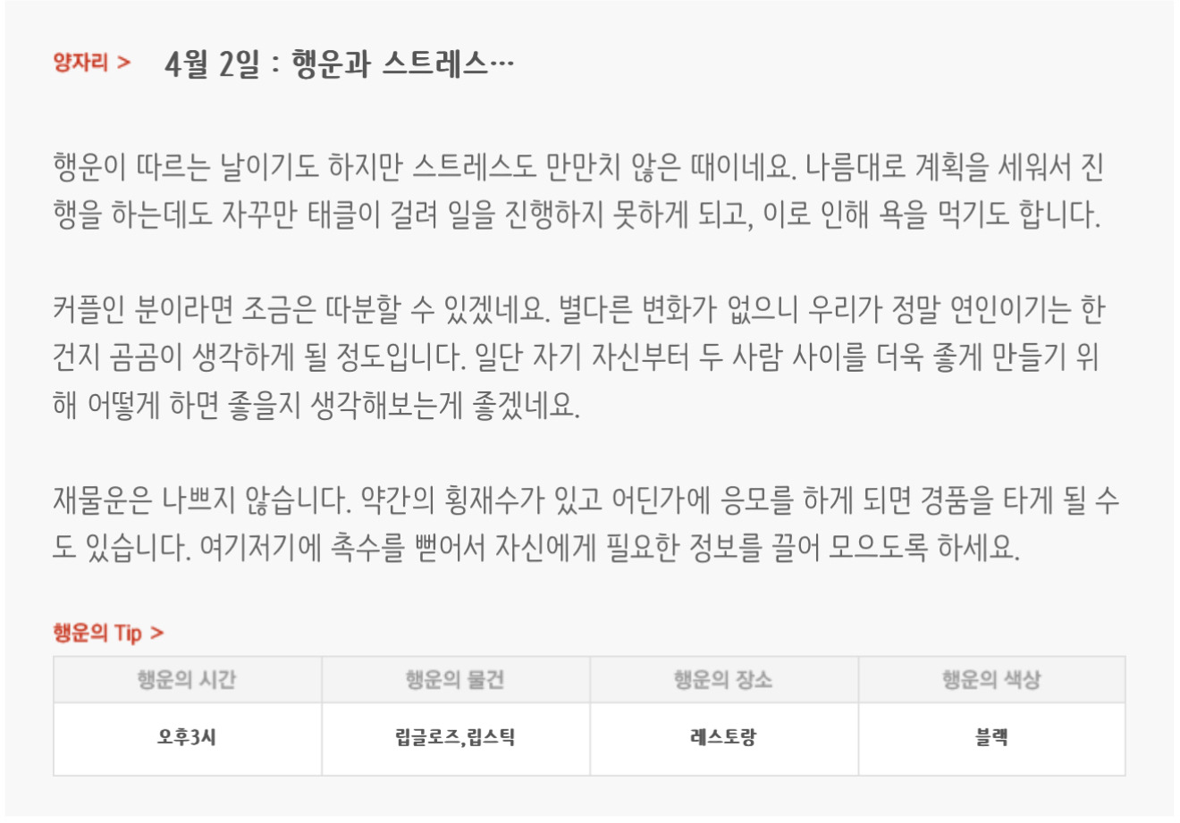 하루전에 미리보는 4월 2일 별자리운세 | 인스티즈