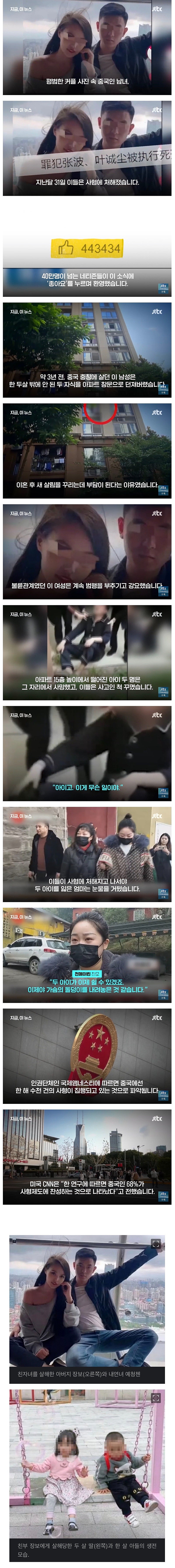 중국에서 사형 당한 커플