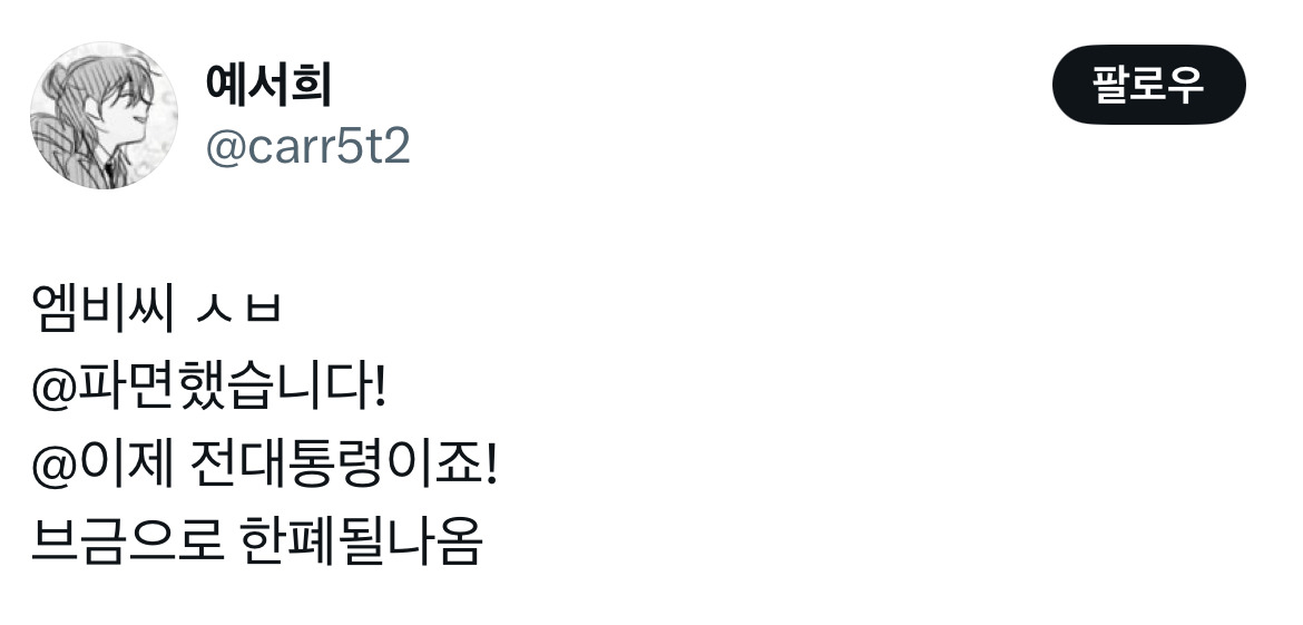 무정부가 되면 환율이 떨어지는 나라가 있습니다 바로 대한민국입니다 탄핵 기념 트위터 모음 2️⃣ .twt | 인스티즈