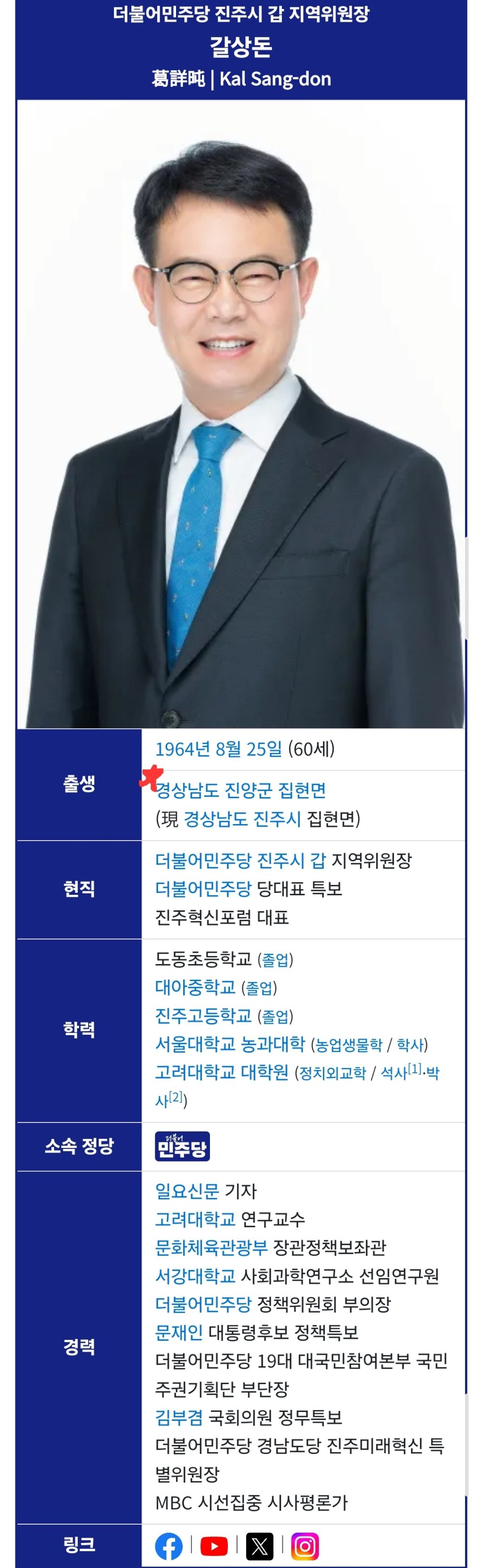 참지않는 기짱쎄 경남 진주 정치인 | 인스티즈