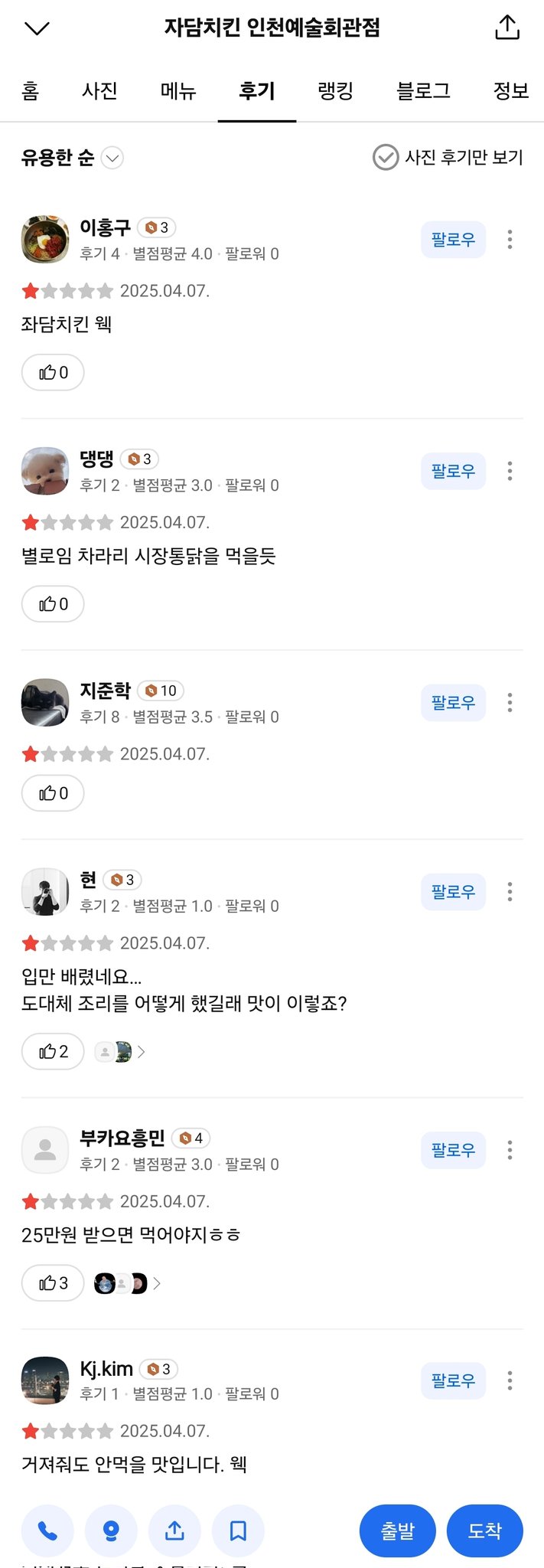 치킨집에서 윤석열 탄핵 축하했다고 별점테러 받는 중 + 사과 현수막 안 걸면 점포 폐업시키겠다는 자담치킨 본사 | 인스티즈