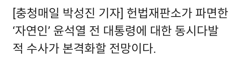 [尹 파면] '자연인' 윤석열 동시다발적 수사 받는다··· 선거법 위반 등 혐의만 6개 | 인스티즈