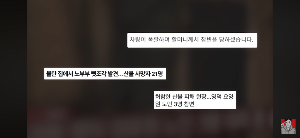 경상도 산불 피해 지역에 간 보겸 근황 | 인스티즈