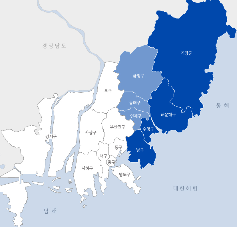 같은 지역 내에서도 발전도가 너무 차이나는 부산1