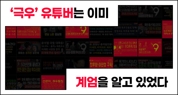 '극우' 유튜버는 이미 계엄을 알고 있었다 | 인스티즈