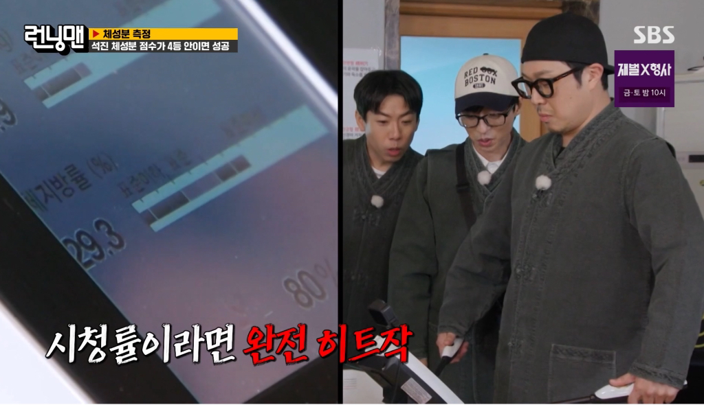 런닝맨 멤버들 인바디 + 체성분 점수 결과.jpg | 인스티즈