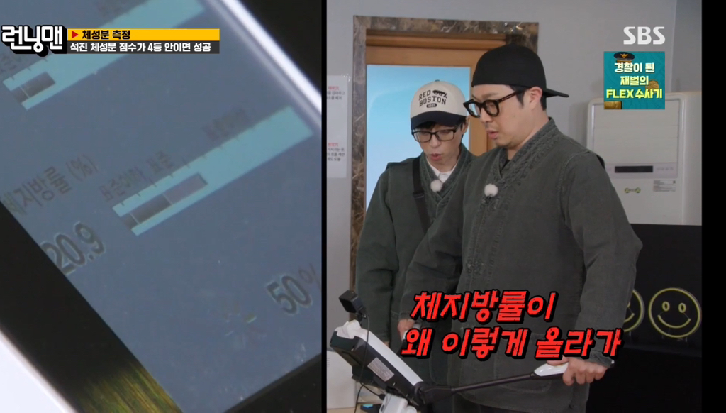 런닝맨 멤버들 인바디 + 체성분 점수 결과.jpg | 인스티즈
