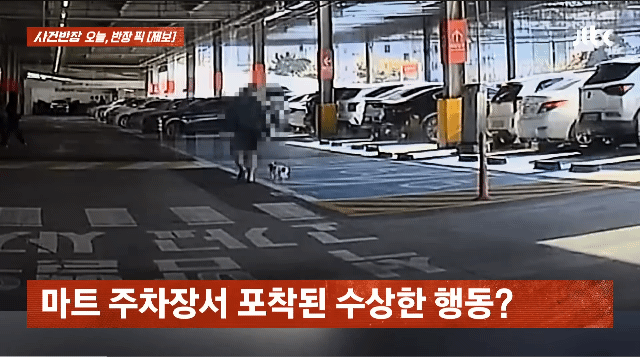  마트 주차장에서 목격한 충격적인 남자아이의 행동..