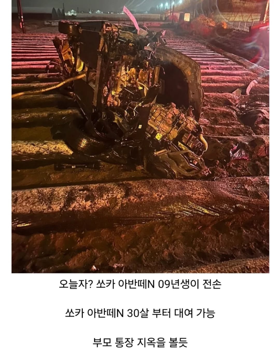  아반떼N 전손사고1