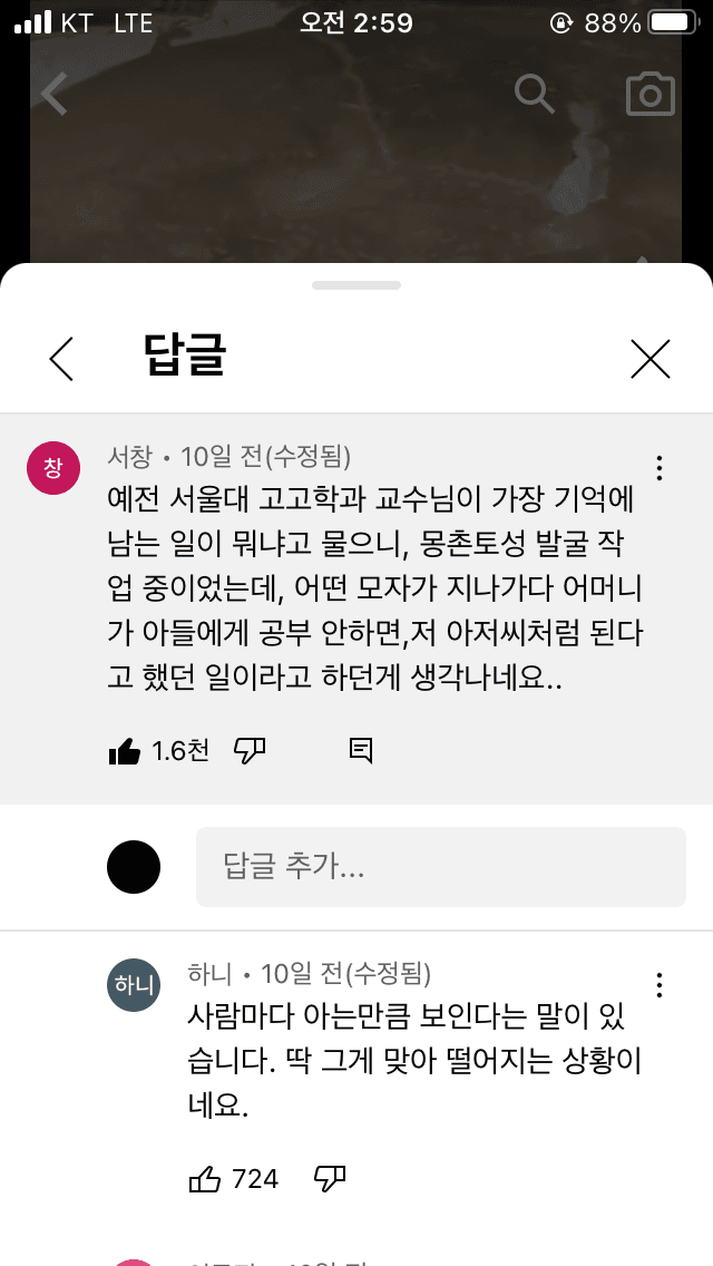  서울대 고고학과 교수님이 들은 가장 충격적인 말