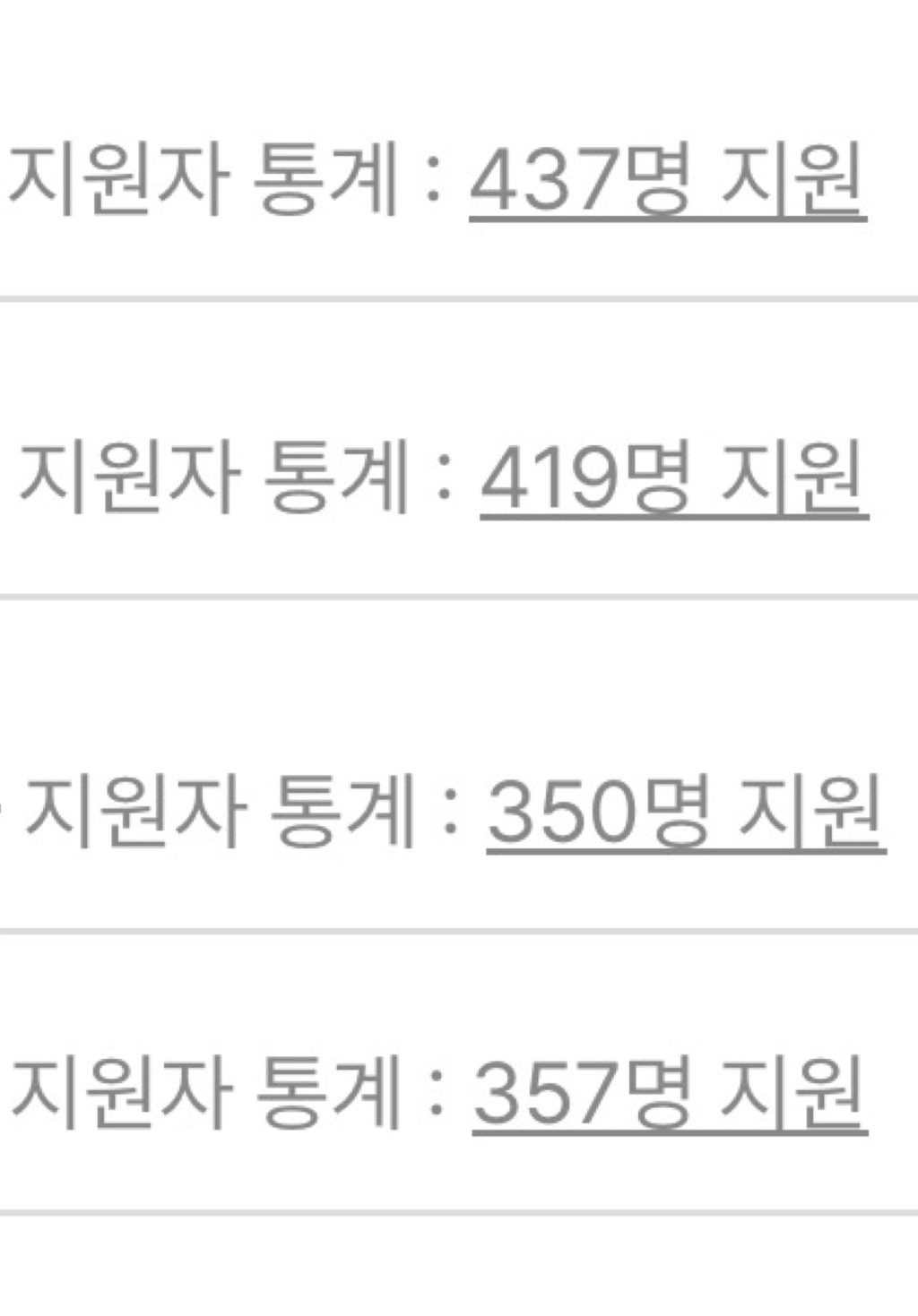  요즘 올라오는 채용공고마다 지원자수 근황(취업난에 청년탓 적당히 좀…)1