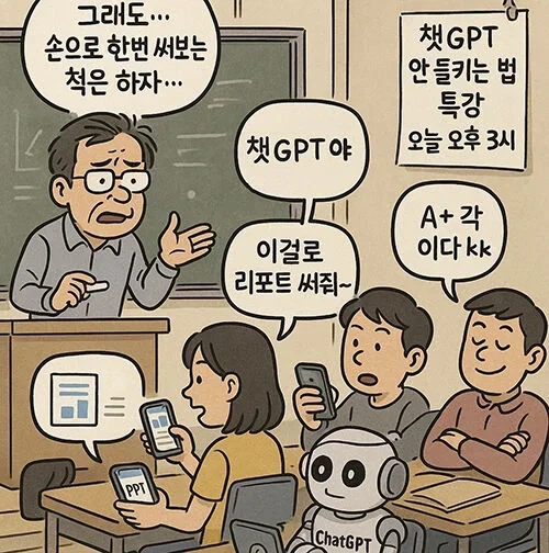 강의 중 '찰칵 찰칵'…놀라지 마세요, 챗GPT로 필기 중이랍니다 | 인스티즈