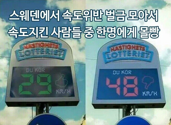  스웨덴 속도위반 벌금1