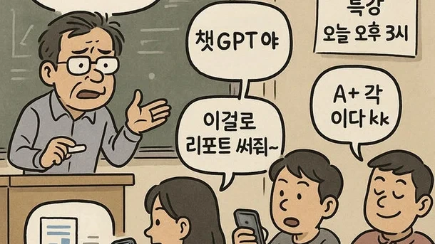 강의 중 '찰칵 찰칵'…놀라지 마세요, 챗GPT로 필기 중이랍니다 | 인스티즈