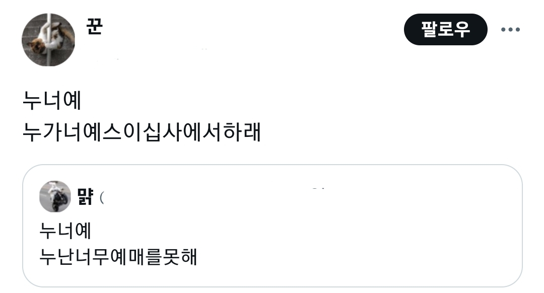 @누너예 새로운 뜻 | 인스티즈