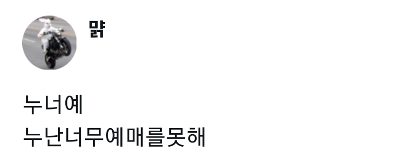  @누너예 새로운 뜻