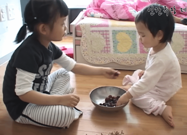 [인간극장 네쌍둥이] 자매들끼리만 몰래 먹는 포도 🍇 | 인스티즈