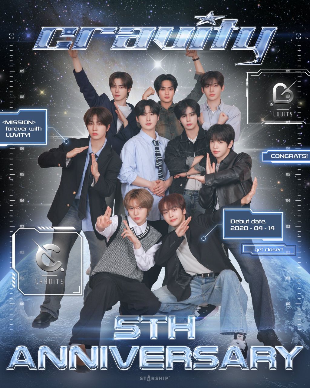  𝗖𝗥𝗔𝗩𝗬 𝗘𝗥𝗦🌟 크래비티 데뷔 5주년 축전🎉