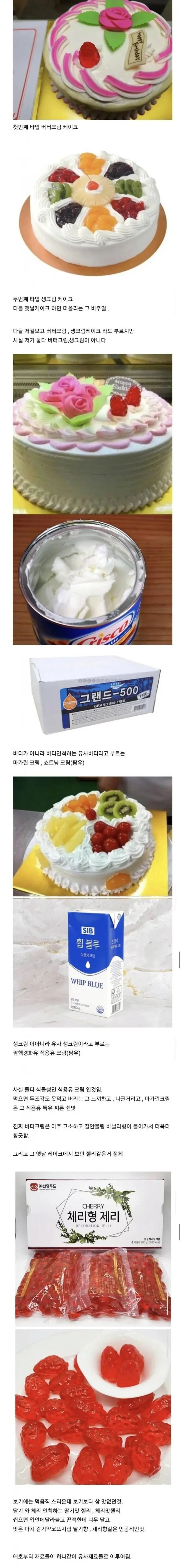  옛날 케이크가 맛이 없었던 이유1