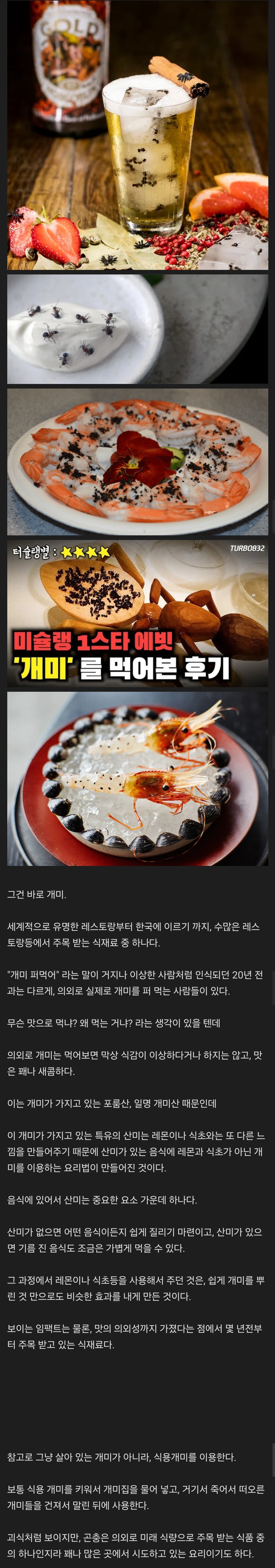  의외로 미슐랭 레스토랑들에서도 쓰는 식재료