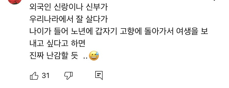 70살 되기전까지는 모르는 국제결혼의 치명적 단점 | 인스티즈