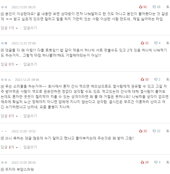 [네이트판] 최근에 동기랑 점심 먹다가 충격 받았던 거 | 인스티즈