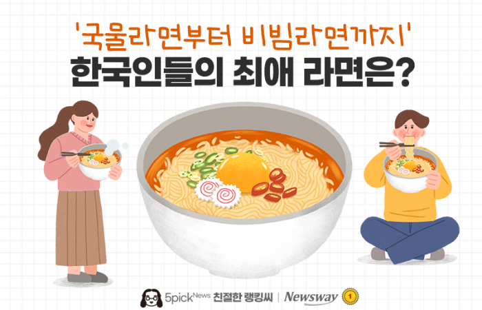 '국물라면부터 비빔라면까지' 한국인들의 최애 라면은? | 인스티즈