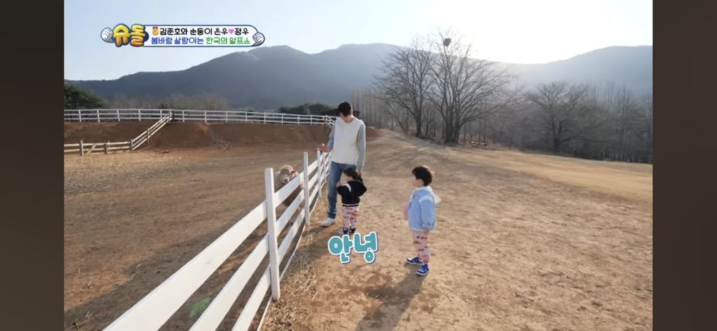 [슈돌] 목장 먹이주기 체험하는 정우 | 인스티즈