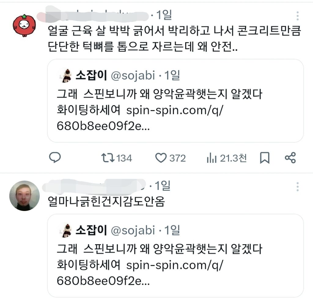 성형 정병 상담러가 된 진수 친구 덕에 붐업된 각종 성형 부작용들 이야기.twt | 인스티즈