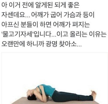  하루종일 앉아있는 사람을 위한 물고기 자세1