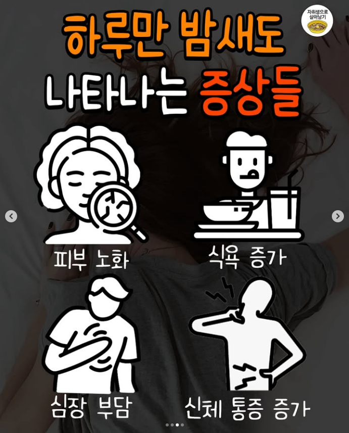 하루만 밤새도 우리몸에서 일어나는일 | 인스티즈