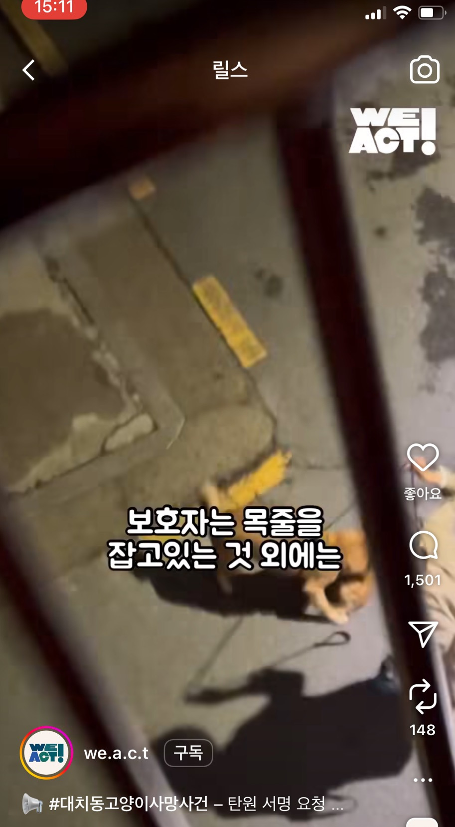  길고양이 물어뜯어죽이는데 방관하는 보호자(수사촉구를 위한 탄원서 작성하자!!!!)