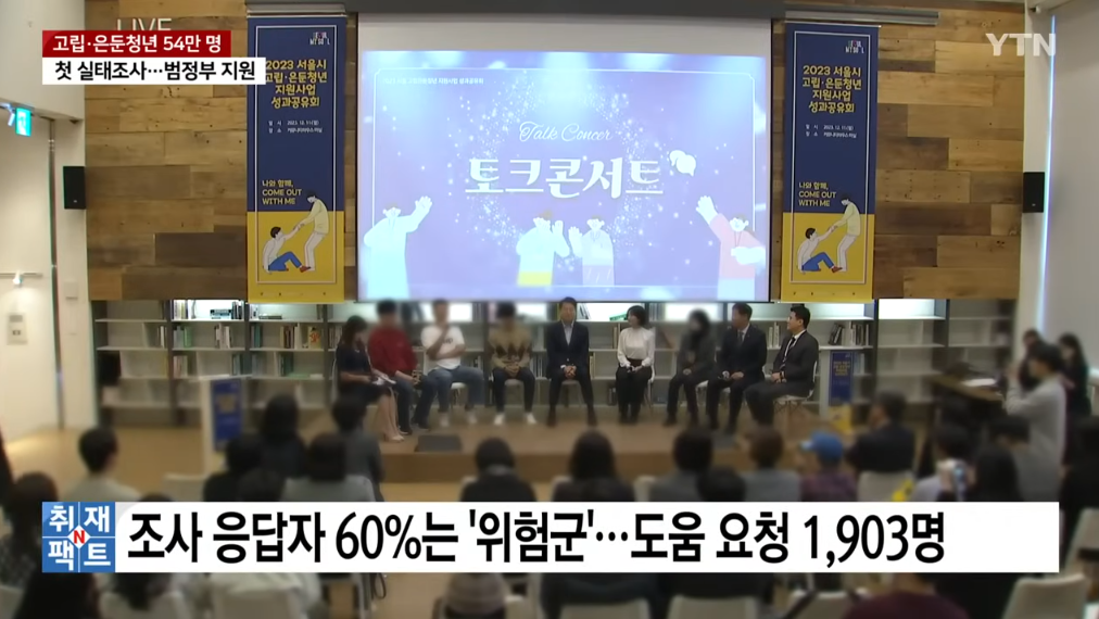 '취업실패·대인관계' 때문에...고립·은둔청년 54만 명 | 인스티즈