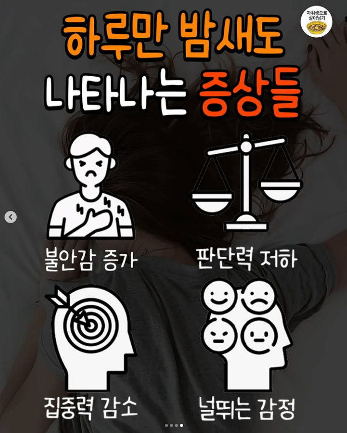 하루만 밤새도 우리몸에서 일어나는일 | 인스티즈