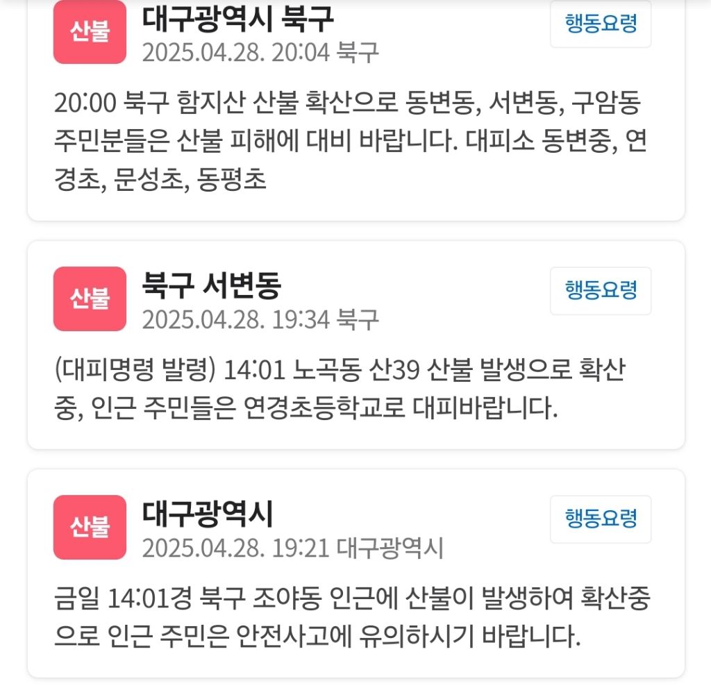 생각보다 심각한 대구 산불 상황 | 인스티즈