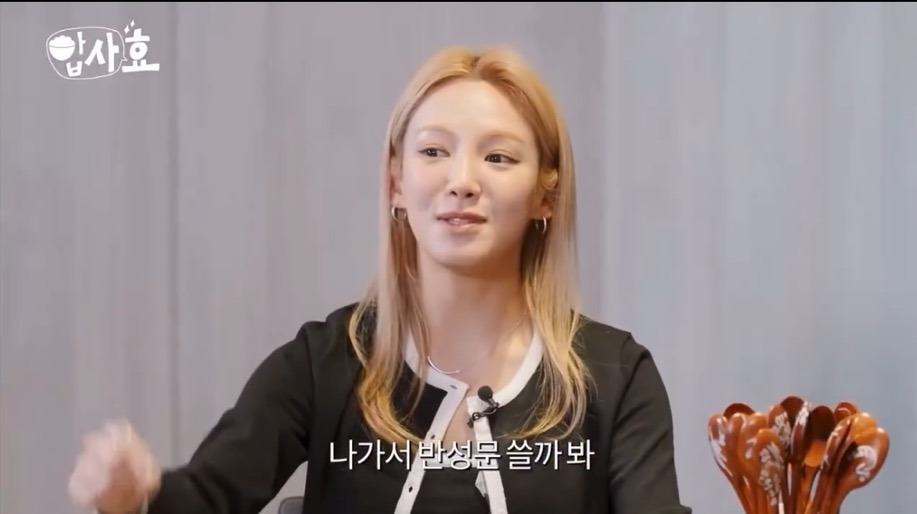 웃수저력 미친 효연 연습생 시절 반성문썰 | 인스티즈