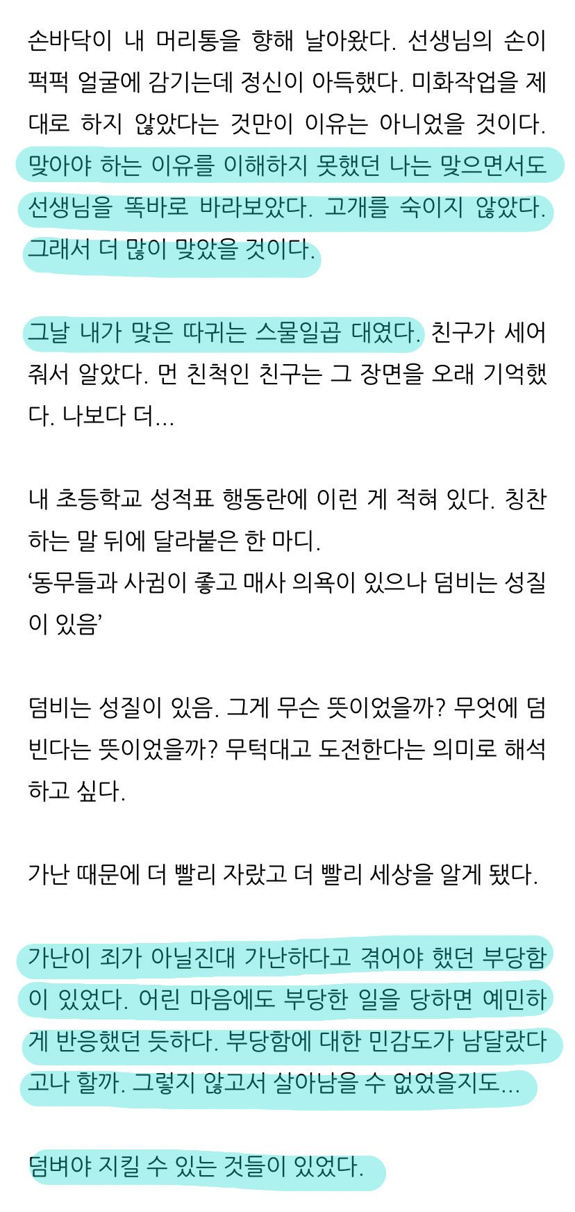 이재명의 웹 자서전, 뺨 스물일곱 대 | 인스티즈