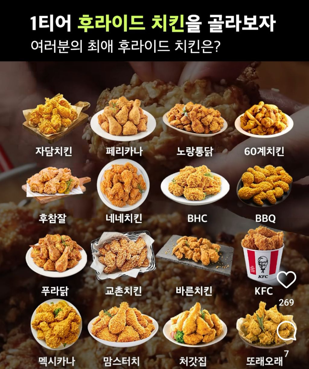  1티어 후라이드 치킨 대전