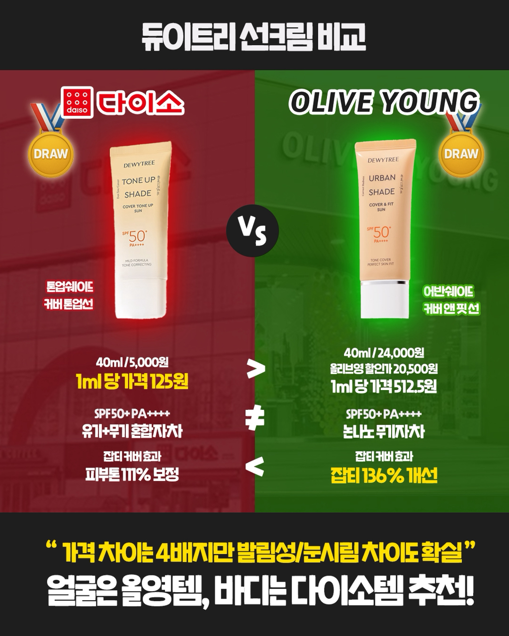 ⭐️다이소vs올리브영 유명화장품 비교⭐️ | 인스티즈