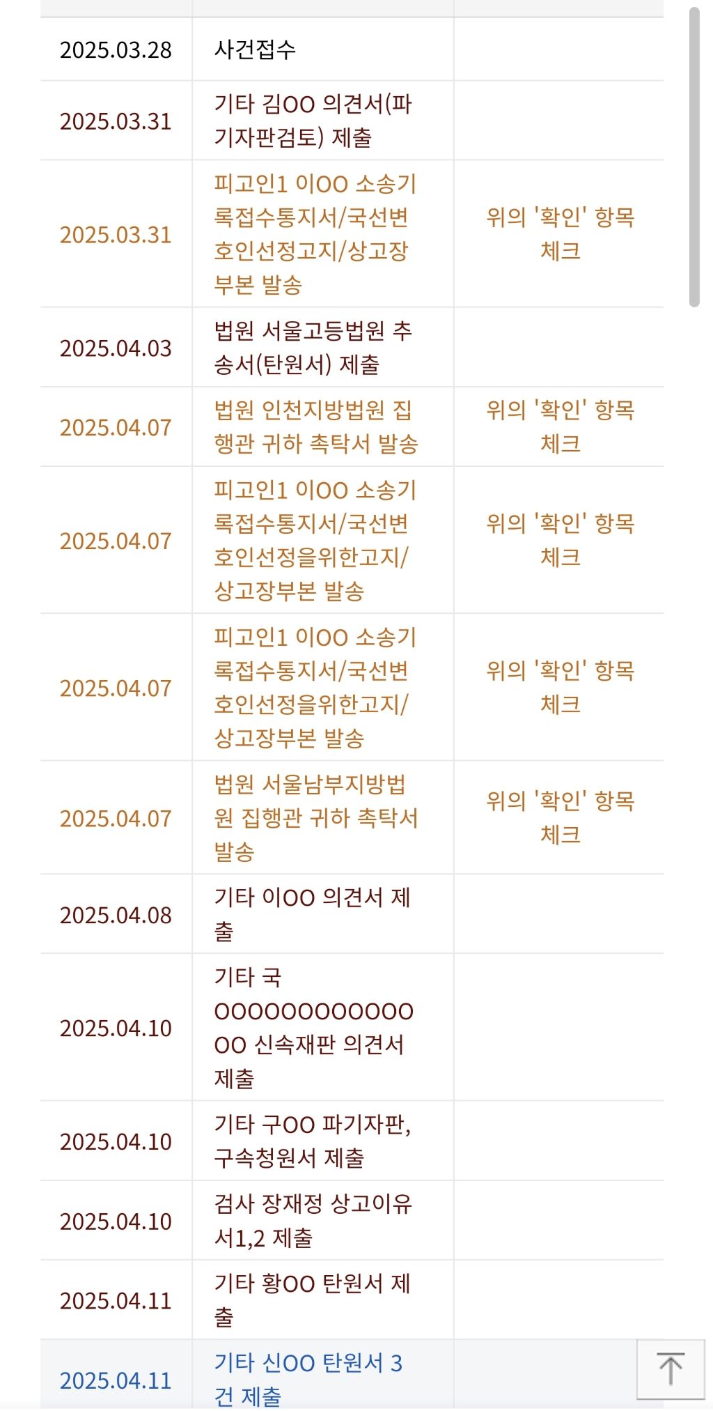 이재명 후보 파기환송심 나의사건검색 조회화면 (기일변경 된 거 눈 으로 직접 보고 싶은 여시들 들어와) | 인스티즈