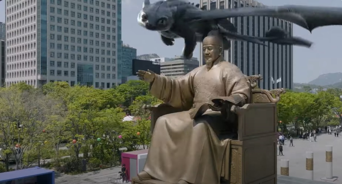 영화 드래곤길들이기 개봉 기념으로 내한했던 투슬리스